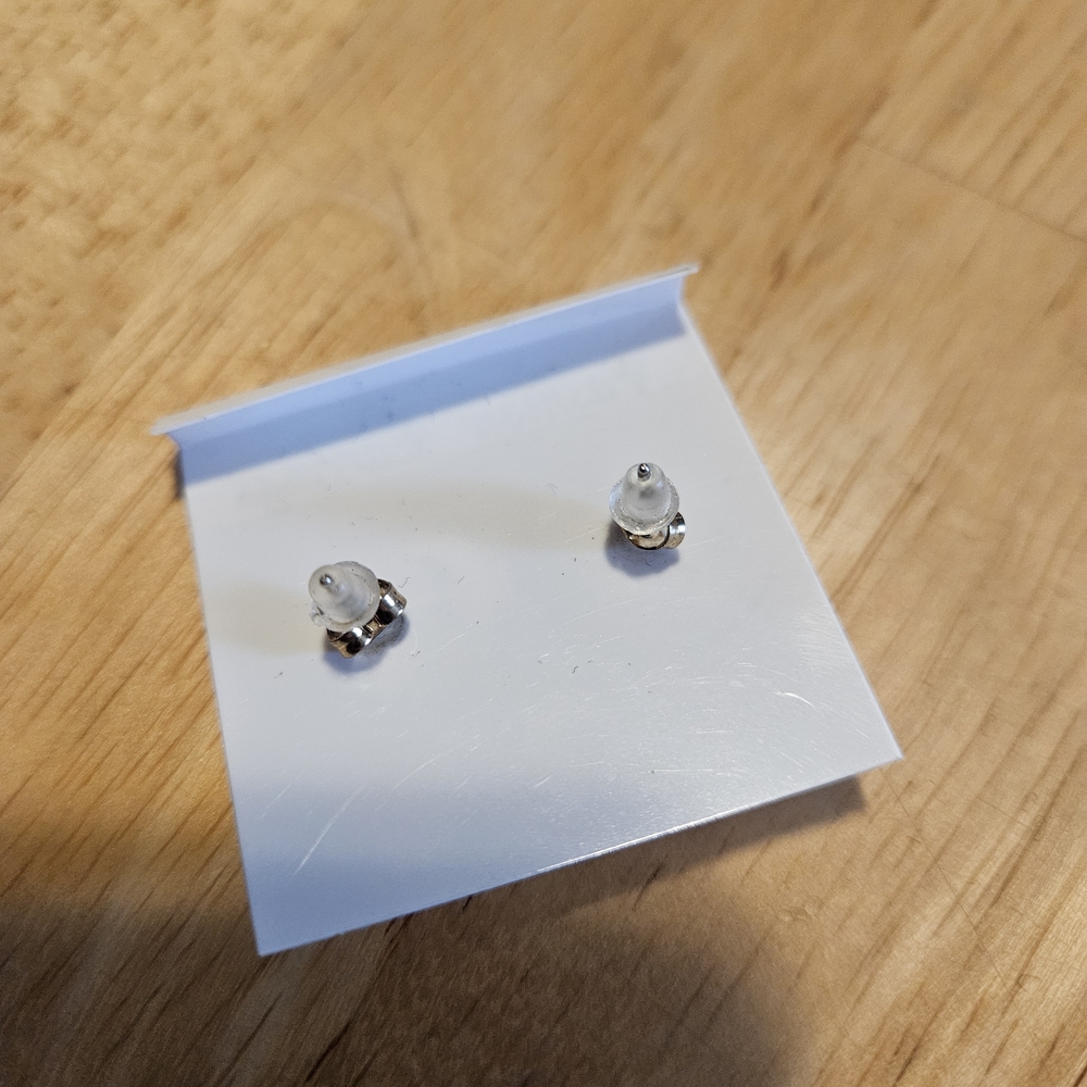 CHANEL Gold Round Logo Stud Earrings - Picture 3 of 3